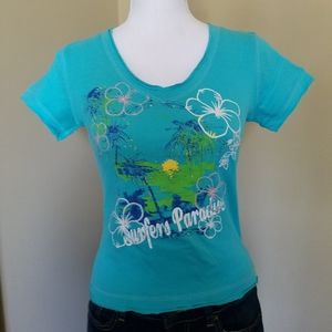 Graphic Short Sleeve V-neck T-shirt NWT